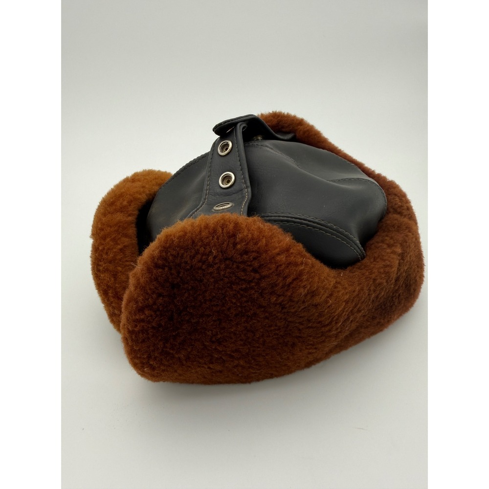 Vintage 1950s 1960s Mountie Trooper Trapper Hat Dacron Insulated Winter Cap